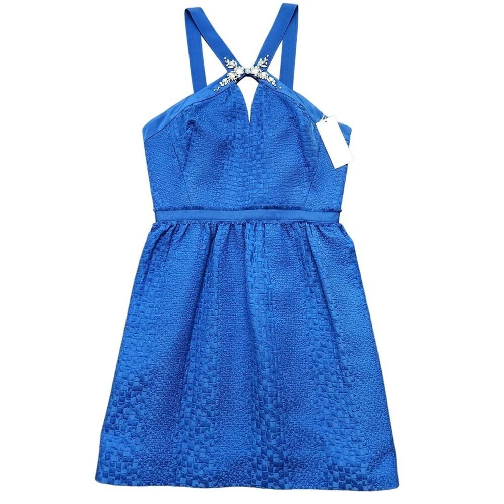 Rebecca Taylor Vibrant Blue Strapless Dress